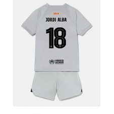 Barcelona Jordi Alba #18 Tredjeställ Barn 2022-23 Korta ärmar (+ Korta byxor)